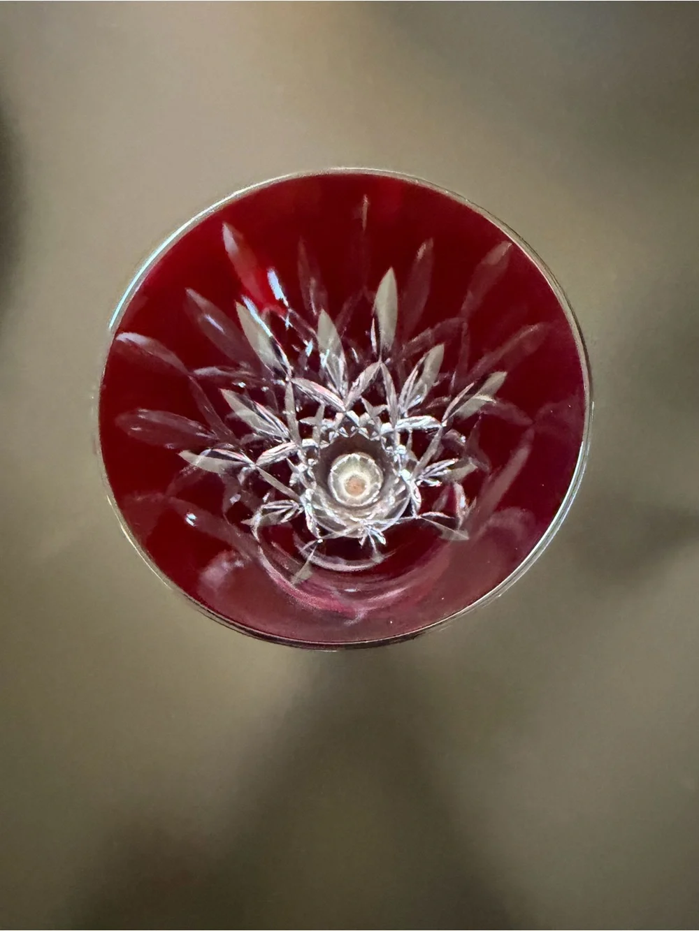 Waterford Rare Ruby Red Lismore Crystal Champagne Flutes